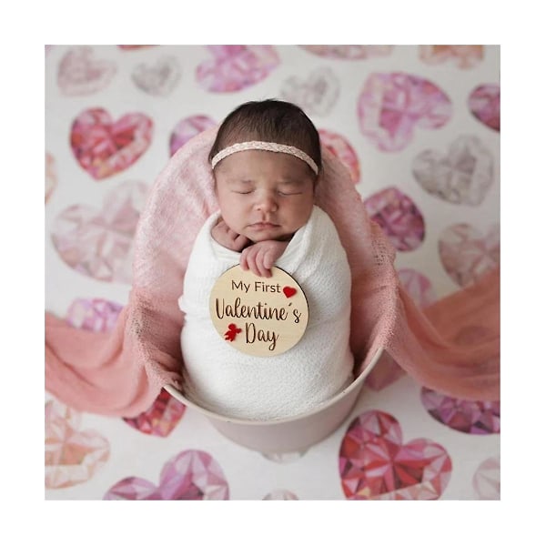 10 st Baby Semester Dekoration Set Rustik Trä Baby Månader Skyltar Ornament Nyfödd Fotografi Pr