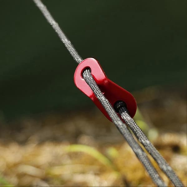 Tälttillbehör Utomhus Camping Tält Rep Markspik Set 4mm Reflekterande Rep med Dubbelögat Vind
