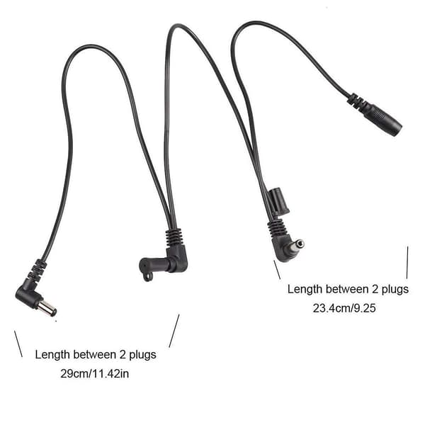 Daisy Chain -kaapeli 1–8-suuntaiseen kitaraefektipedaaliin, 9 V DC -adapteriliitin, virtajohto