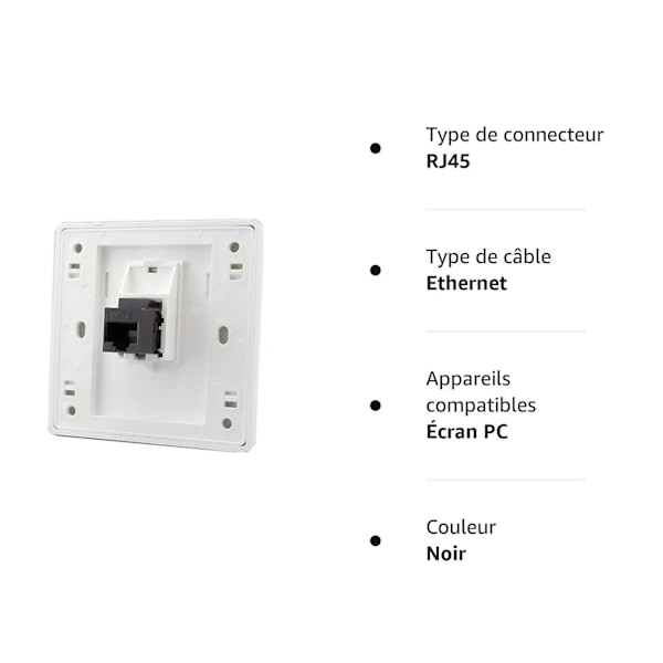 At6 Gigabit Rj45 Lan Kaksikanavainen Verkkopistorasia, Suora Etuosan Internet-virtapistorasia, 86x86mm (lan X 2)