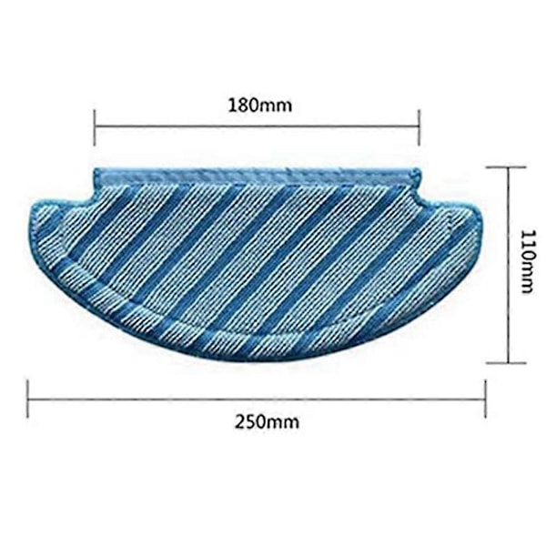 Til ECOVACS Deebot Ozmo T8/T8AIVI/Moppeklud Pladeholder Beslag Udskiftning Støvsuger Tilbehør