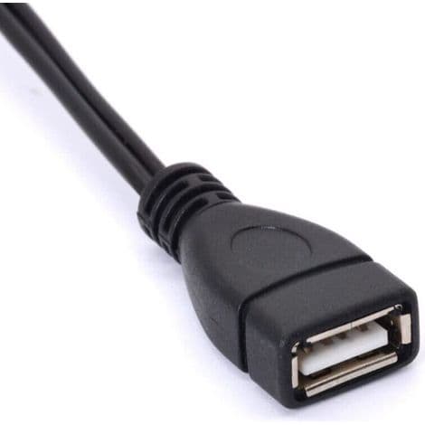 USB til RCA-kabel, USB A 2.0 hun til 2 RCA hanstik, Y-splitter til lyd, video, AV (1,5 m)