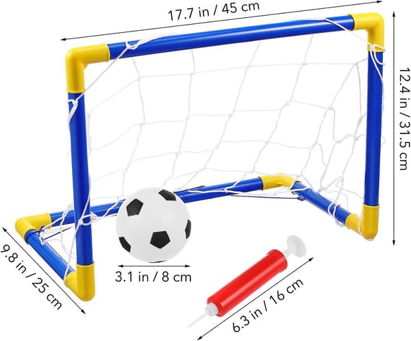 Børnefodboldmål, Fodboldmål til Børn, Foldbart Fodboldmål, Mini Fodboldmål, Foldbart Fodboldmål til Børn, Udendørs Legetøj 1 Sæt