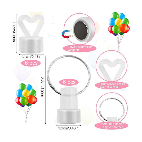 16 st Ballong Vikter för Helium, Ballong Vikter, Ballong Vikter för Helium Ballonger, Plast Set