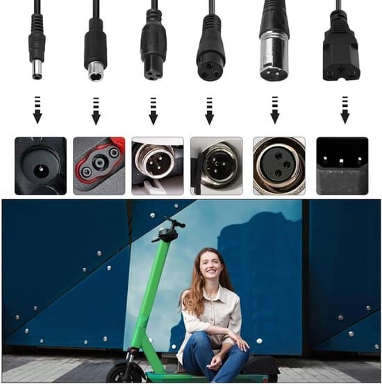 42V 2A opladerkabel til el-løbehjul, batterioplader, egnet til Xiaomi-løbehjul og hoverboards