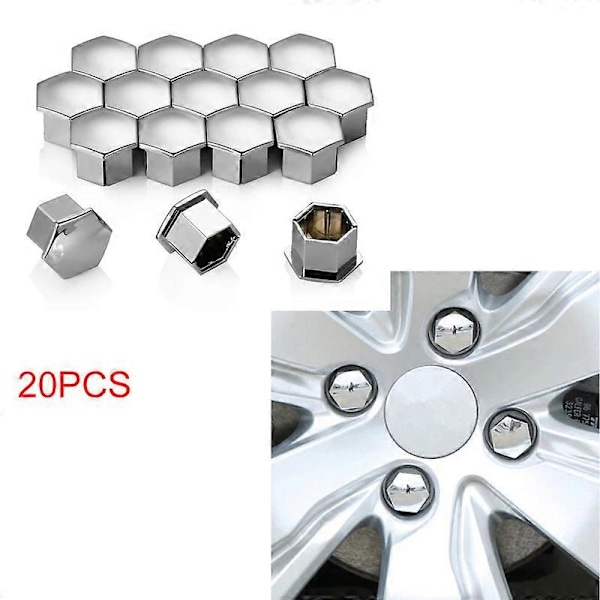 Hjulmutter Navkapsel Däckskruvlock För Peugeot 207 301 307 308 408 508 3008 Citroen C4l C5 C2 16 20 st Exteriörtillbehör