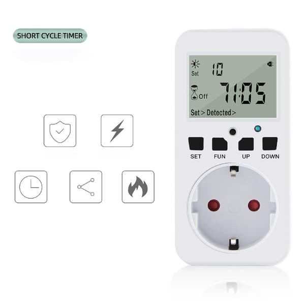 Timer Switch Programmerbar Timer Switch Ventilator Udendørs Digital Timer Stikkontakt