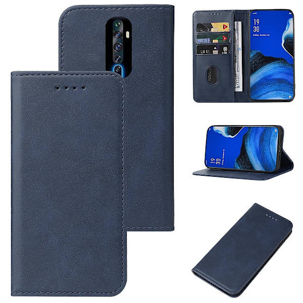 Til Oppo Reno2 Z Magnetisk Lukning Læder Telefon Cover