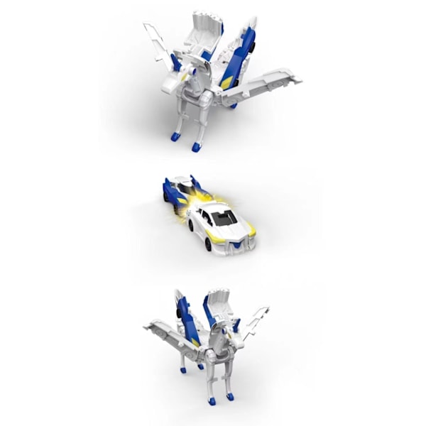 Transformer, Transformer legetøjsfigur og køretøjssæt til småbørn, 2 stk. Transformer bil til børn, Auto billegetøj blå-hvid