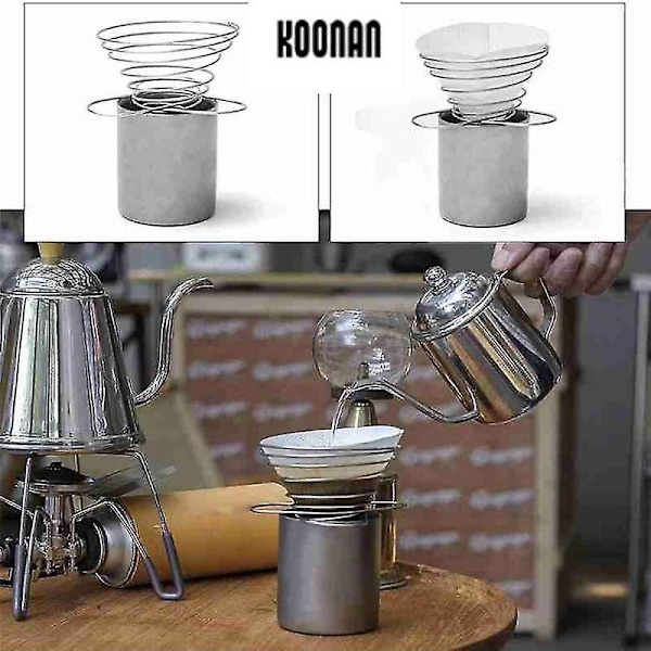 Espresso Kaffeefilter Net Foldbar Kaffeefilter Kop Holder Kaffeemaskine Genopfyldbar Fjeder Stil