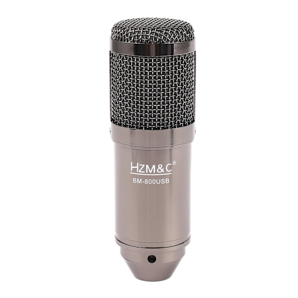 Uppgraderad Bm 800 USB Kondensatormikrofon Studiomikrofon För Datorinspelning Karaoke PC (svart)