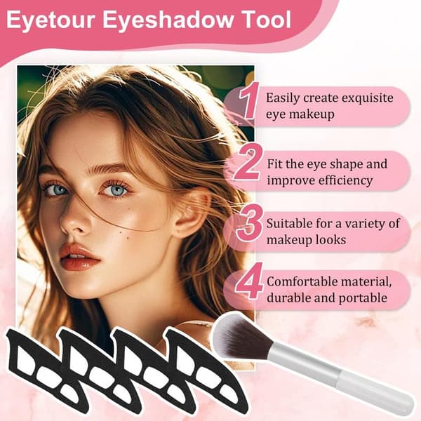 Eyeshadow Tool, Eye Makeup Aid, Eyeshadow Stencils, Eyeliner Stencils for Women, Quick Makeup Stencils