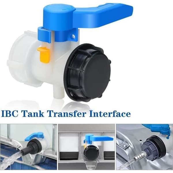 IBC Tank Adapter - Plast - 1000L - Universal - Høj Præcision - S60x6