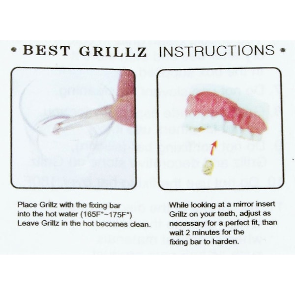Grillz - ENKEL - * one size fits all *-silver