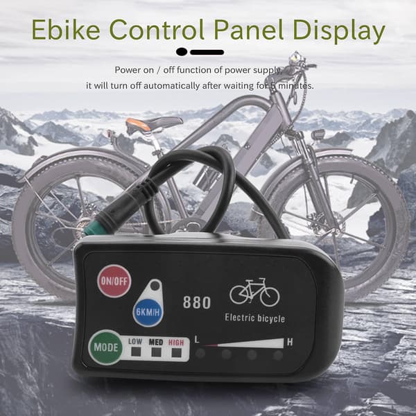 Elektrisk Cykel Display 36v 48v Ebike Ligent Kontrolpanel Lcd Display Led880 Vandtæt Controller