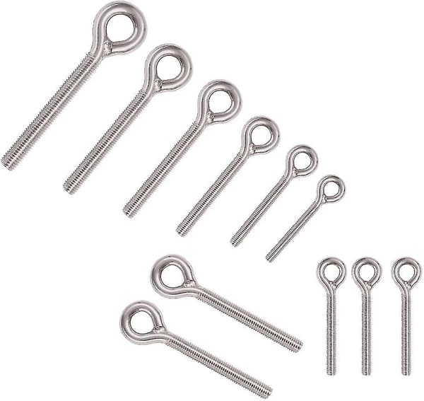 M12 304 Rustfrit Stål Lukket Svejsning Spole Gevindstang Bolt 2 stk