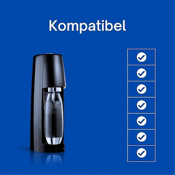 2 st Ersättningsmuttrar för Jet, Spirit, Crystal, Terra, Duo 1.0 & 2.0, Snabbkoppling för CO2-anslutning