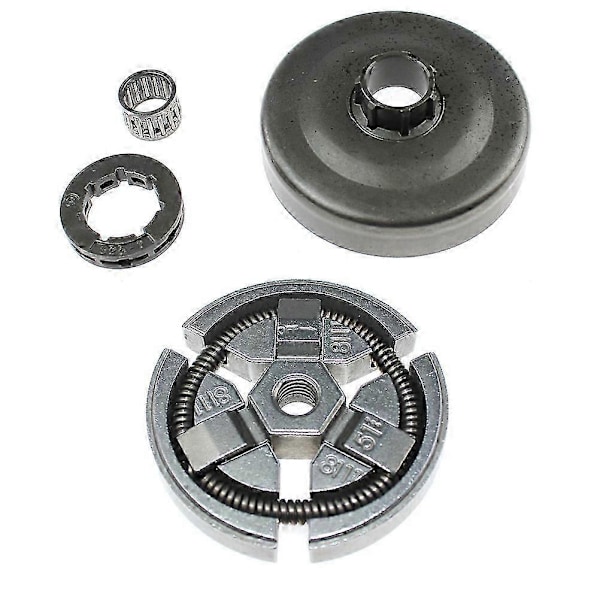 Kytkinrumpu ja ketjupyörän kehä Husqvarna 50 51 55 55 Rancher 154 254 257 261 262 262xp Jonsered 490 590 Partner 500 540 5000 5500 -moottorisahoihin