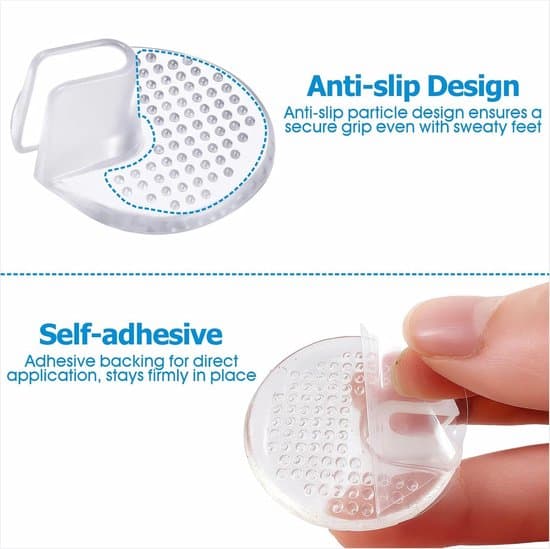 par - tåskydd i silikongel - flip-flop-skydd - halkfria framfotskuddar - för sandaler, tofflor - transparenta