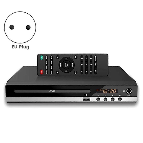 DVD-afspiller 1080P Hjemme DVD-afspillerboks til TV DVD229 HD DVD-afspiller CD-diskafspiller AV-udgang MIC-port