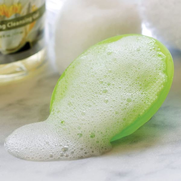 Puhdistusharja ja syväpuhdistava aine, kaikille ihotyypeille, pinkki/lime, 4 kpl