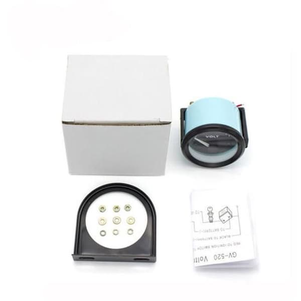 Voltmeter Voltmåler BX100007 52mm/2in Voltmåler (8-16V) bilvoltmåler + universell 12v voltmåler