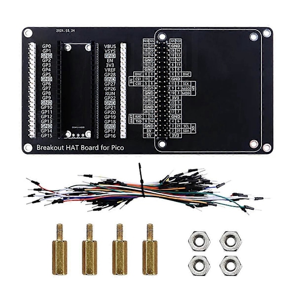 Utbyggnadskortmodulkit för PICO W GPIO Utbyggnadskort 4-vägs Smart Relä IO-sensor Felsökningsmodulkit