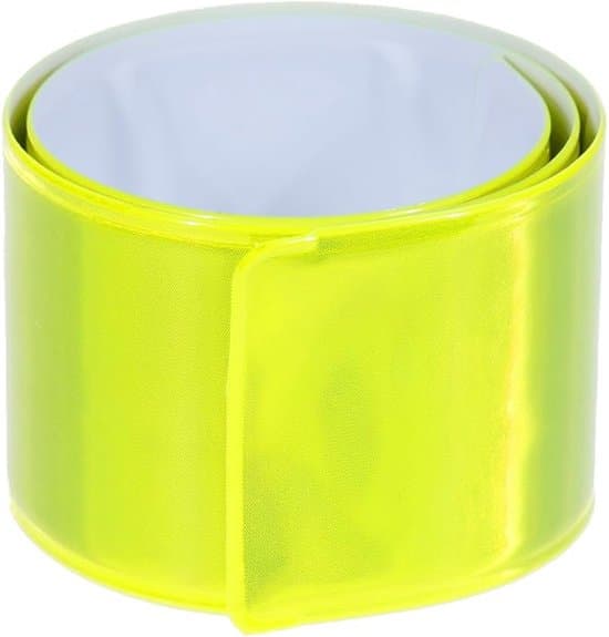 Set med 10 snäpparmband, reflekterande tejp, vikbara armband och reflekterande säkerhetsbälten för barn