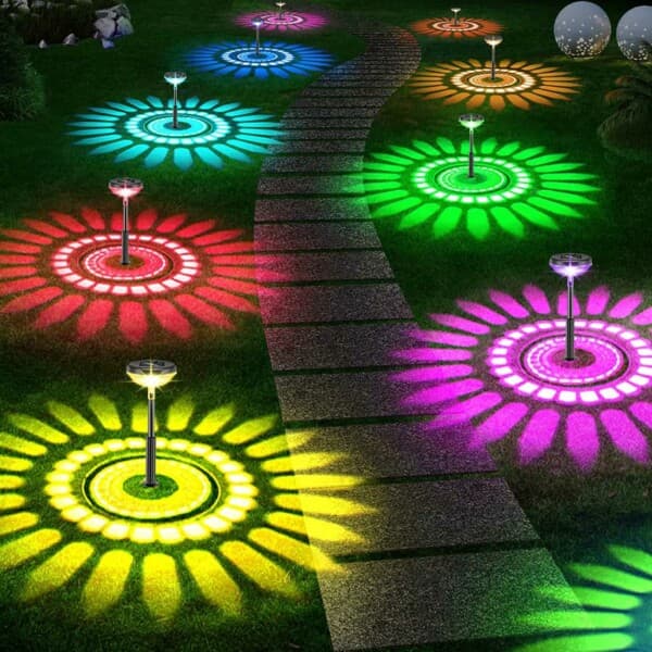 2-pack Solar Ground Spike RGB