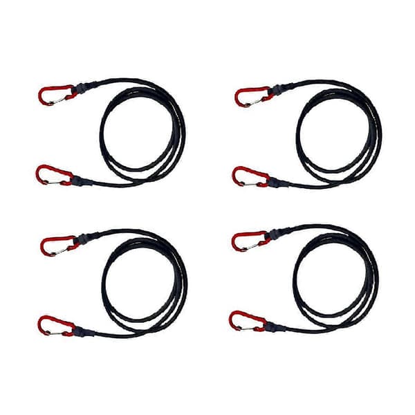 4 stycken elastiska tältrep för utomhuscamping, vandring, bagagebindning, sträckbälte, campingtillbehör, 120 cm