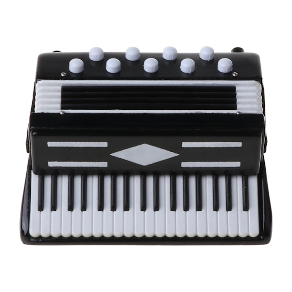 Mini 1/12 Dockhus Trä Dragspel Miniatyr Musikinstrument Modell Heminredning Leksaker
