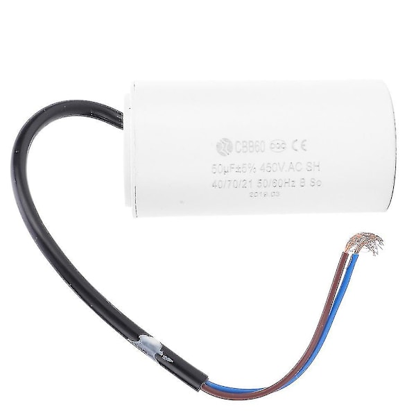 Cbb60 Motor Startkondensator 450v 50uf Mikrofarad Kondensator Ledning