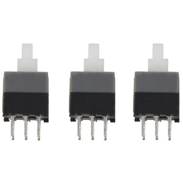 6-pins DPDT Latching Tact Tactile Trykknappbryter 20 stk