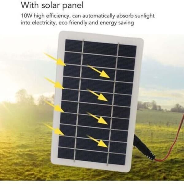 10W Solarvifte – 12V Solcellepanel – Luftsirkulasjon for Drivhus, Bobiler, Hønsehus – Enkel Installasjon