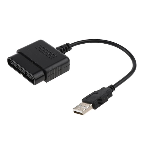 2x USB-kontrolleradapterkonverteringskabel for Sony PlayStation 2 PS2 til PS3/PC