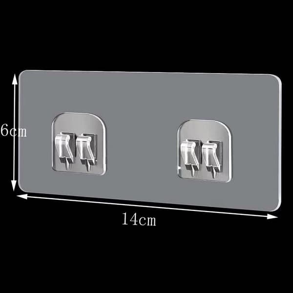 HOOK STICKERS Tape with HOOKS for BATHROOM KITCHEN SHELF Self-adhesive