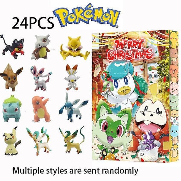 24 Pocket Monsters Julkalender Presentask, Pet Elf Jul Blind Box 24st(J)