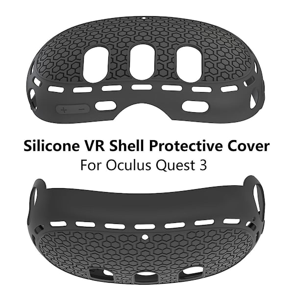 VR-skal Skyddande skyddande hölje för Meta Quest 3, Silikonfront Högtalarskydd VR-tillbehör