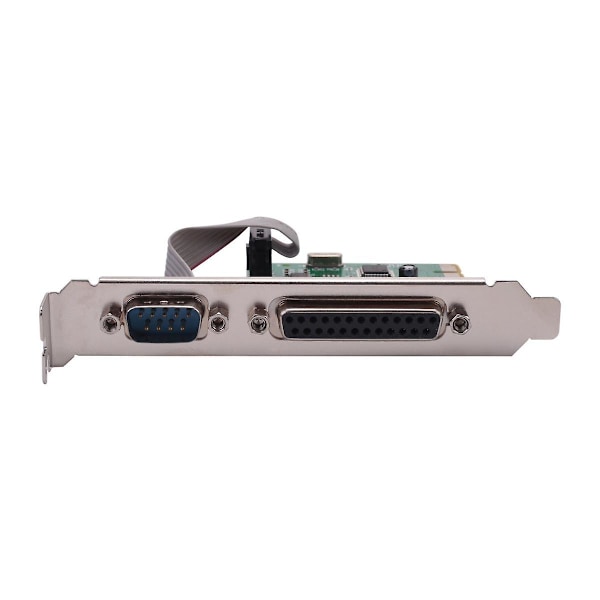 RS232 -232 Seriell Port & DB25 Parallell Port till PCI-E PCI Kort Adapter Konverterare WCH382L Chip