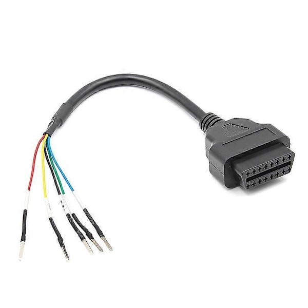 16 Pin OBD OBD2 Hun K Line CAN Line Jumper Tester Stik Bil Diagnostisk Forlængerkabel Ledning Pigtail 2025th