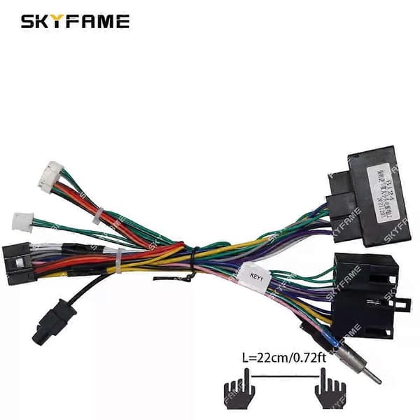 Gjelder for bil 16-pinners ledningsnettadapter Canbus-boksdekoder Android-radio strømkabel for Porsche Cayenne