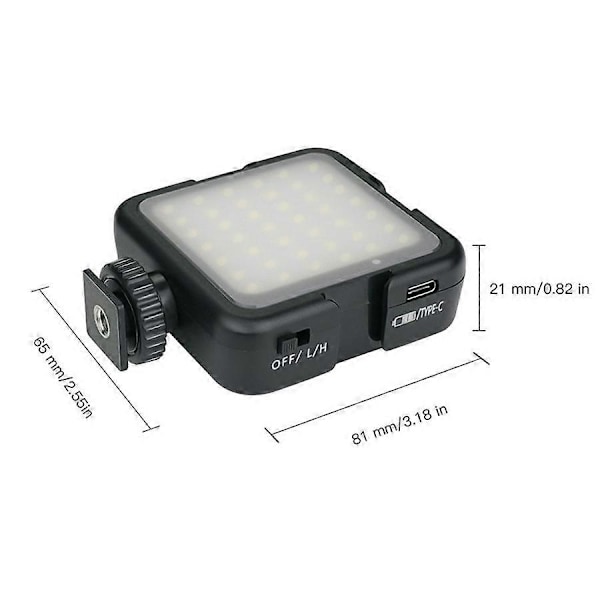 Pocket Expansion Kit LED Lys Fill Light Flash til Pocket / / Action Tilbehør Universal 1/4 In