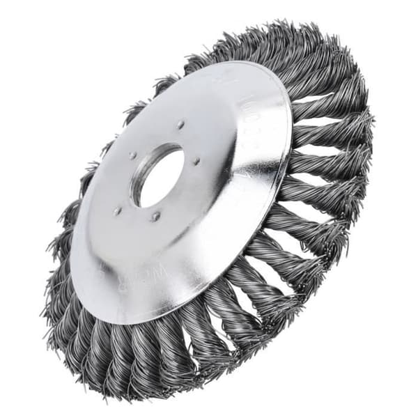 Trimmerblad i rustfrit stål - 200 mm diameter, 20 cm (8 tommer) snoet stålhjul med 25 huller [Skivetype]