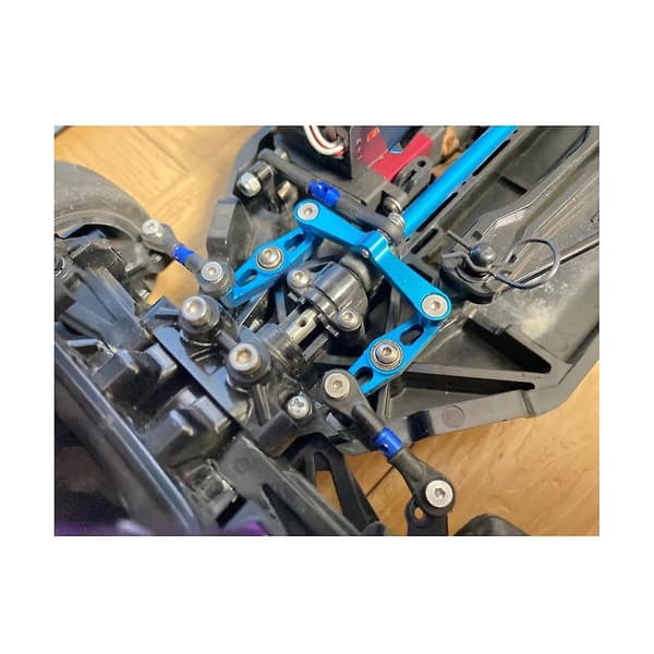 3 stk. Styrestangs Servo Stang til -02 -02T TT02 TT02T 1/10 RC Bil Opgraderingsdele Tilbehør, Bla