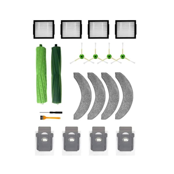 Til Combo J7+ Robotstøvsuger Hovedbørste Sidebørste Hepa Filter Støvpose Reservedele Tilbehør