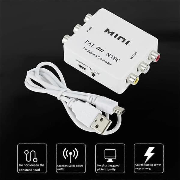 Mini PAL NTSC Bi-Direction TV System Konverter Switch PAL til NTSC NTSC til PAL Dual-Way TV Composit
