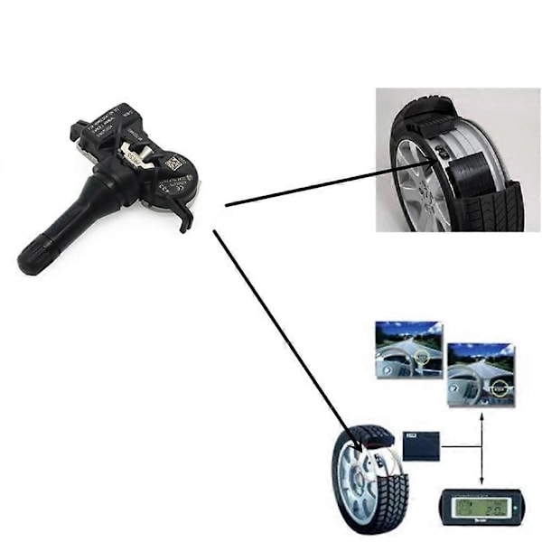 4 st 4250C275 Däcktrycksövervakningssensor för Sport III 2014-2025 433MHZ TPMS Tryckövervakare