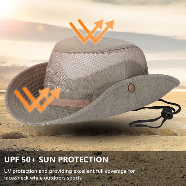 Solhatt UV-skydd Bucket Hat Sommarhattar (khaki)
