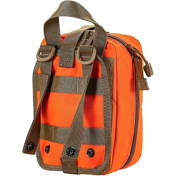 Lixada Första Hjälpen Kit MOLLE Första Hjälpen Väska med Nödöverlevnadsartiklar Taktisk Första Hjälpen Set(Orange)