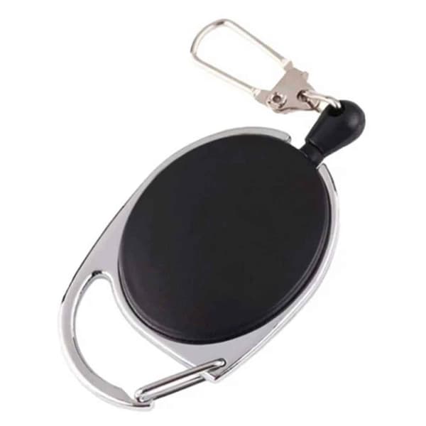Key Holder with Yo-Yo Function Black